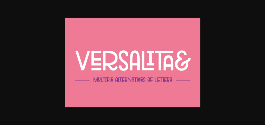 Versalita& Font Poster 3