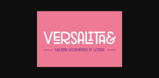 Versalita& Font Poster 1