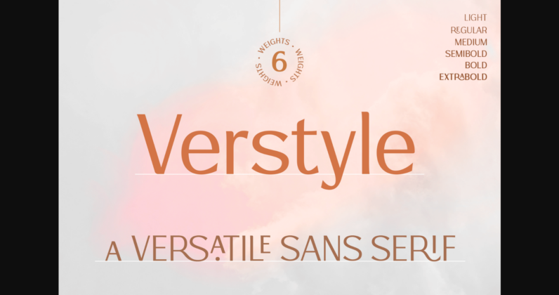 Verstyle Font Poster 3