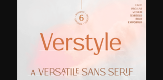 Verstyle Font Poster 1