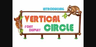 Vertical Circle Font Poster 1