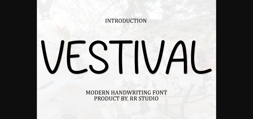 Vestival Font Poster 3