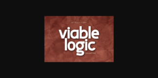 Viable Logic Font Poster 1
