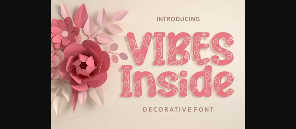 Vibes Inside Font Poster 3