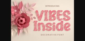 Vibes Inside Font Poster 1