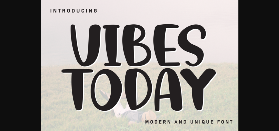 Vibes Today Font Poster 3