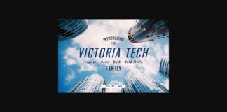 Victoria Tech Font Poster 1