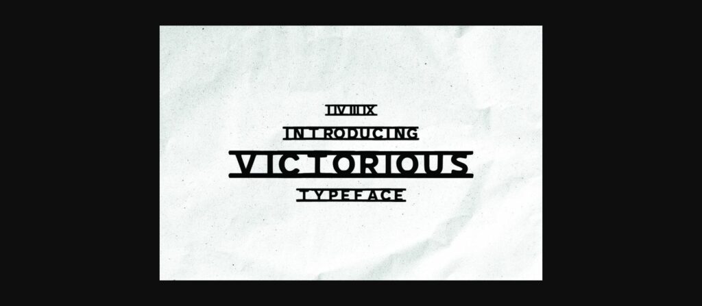 Victorious Font Poster 1