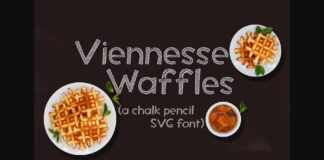 Viennese Waffles Font Poster 1