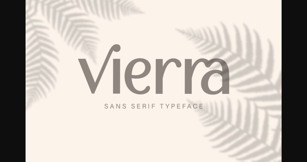 Vierra Font Poster 3