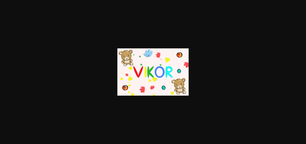 Vikor Font Poster 3