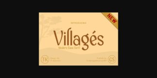 Villages Font Poster 1