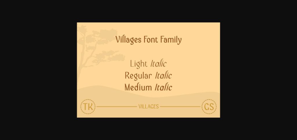 Villages Font Poster 11