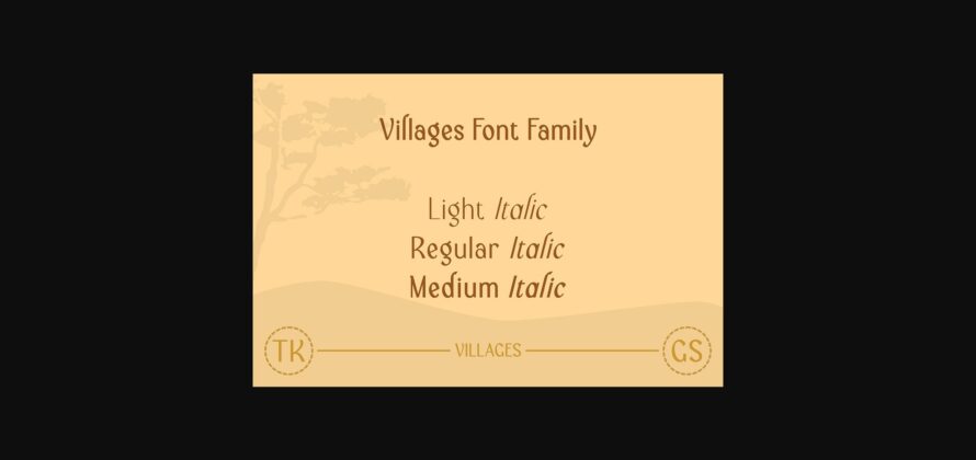 Villages Font Poster 11