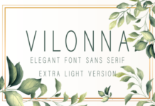 Vilonna Extra Light Font