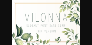 Vilonna Thin Font Poster 1