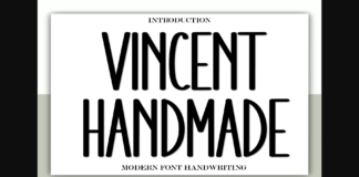 Vincent Handmade Font Poster 1