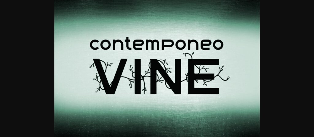 Vine Font Poster 3