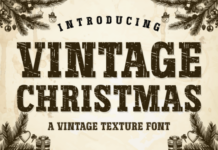 Vintage Christmas Font