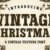 Vintage Christmas Font