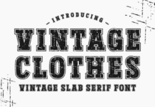 Vintage Clothes Font