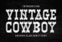 Vintage Cowboy Grunge Font