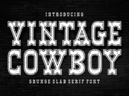 Vintage Cowboy Grunge Font