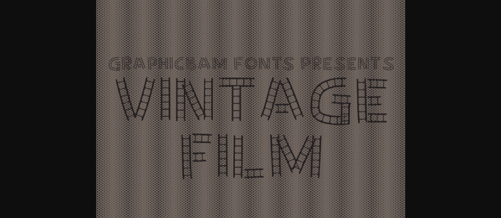 Vintage Film Font Poster 3