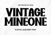 Vintage Mineone Font