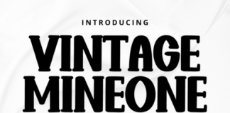 Vintage Mineone Font