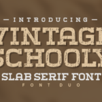 Vintage Schooly Fonts