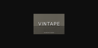 Vintape Font Poster 1