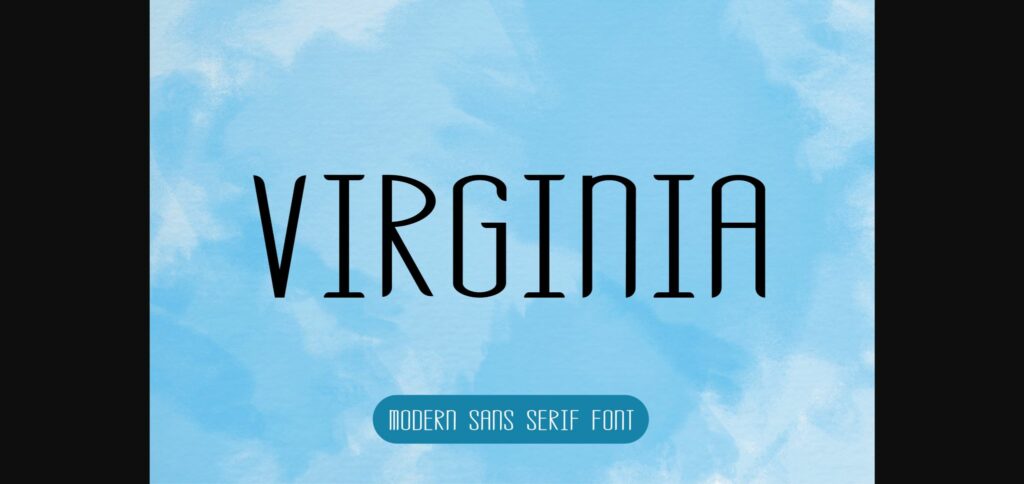 Virginia Font Poster 3