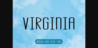Virginia Font Poster 1