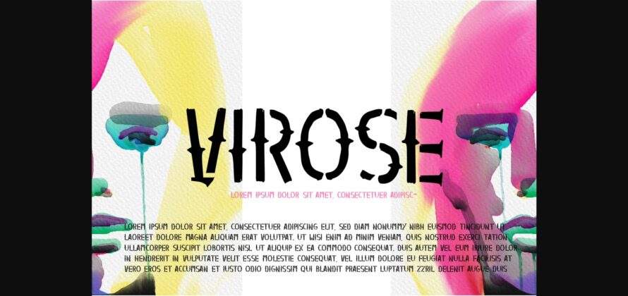 Virose Font Poster 3