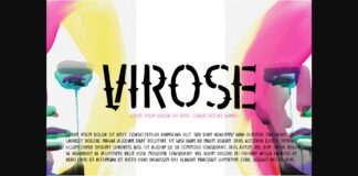 Virose Font Poster 1