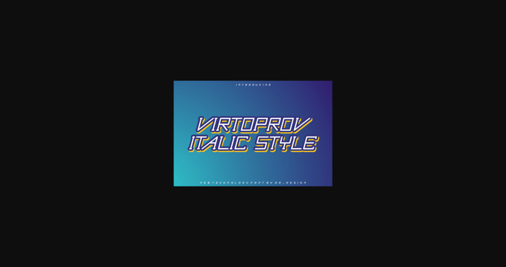 Virtoprov Font Poster 3