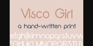 Visco Girl Font Poster 1