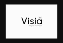 Visia Font Poster 1