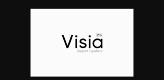 Visia Font Poster 1