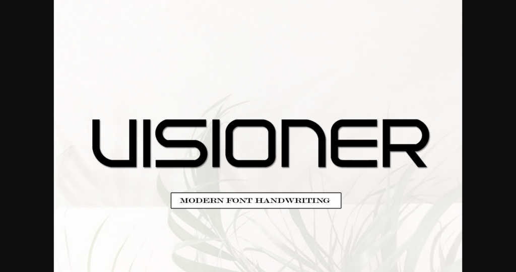 Visioner Font Poster 3