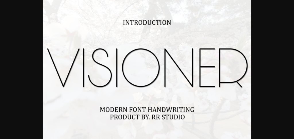 Visioner Font Poster 3