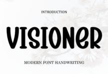 Visioner Font Poster 1