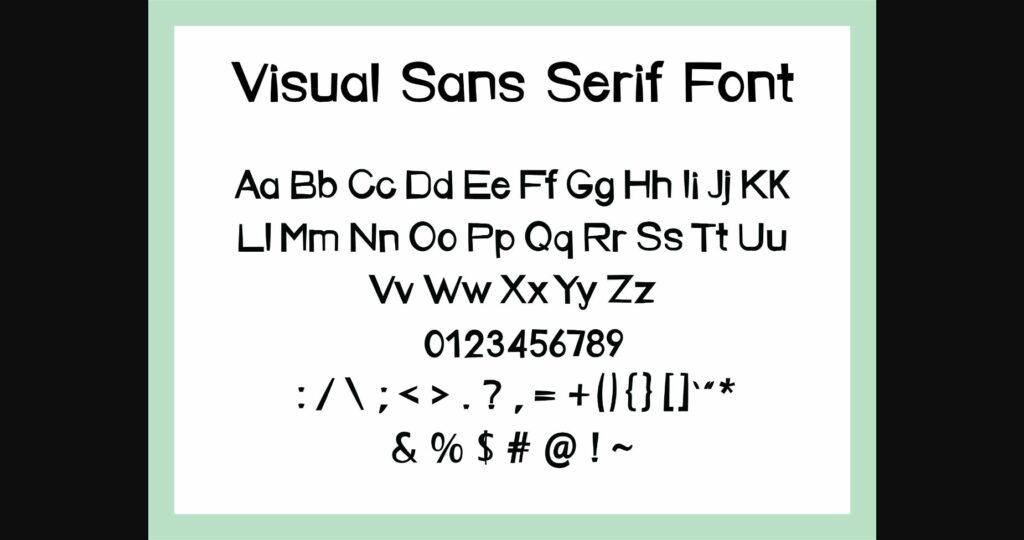 Visual Font Poster 4