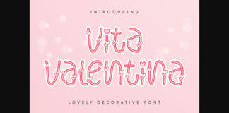 Vita Valentina Font Poster 1