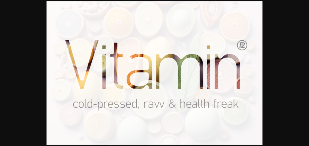 Vitamin Font Poster 3