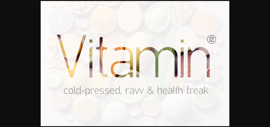 Vitamin Font Poster 3