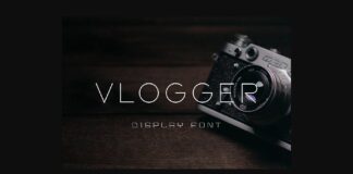 Vlogger Font Poster 1