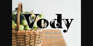 Vody Font Poster 1