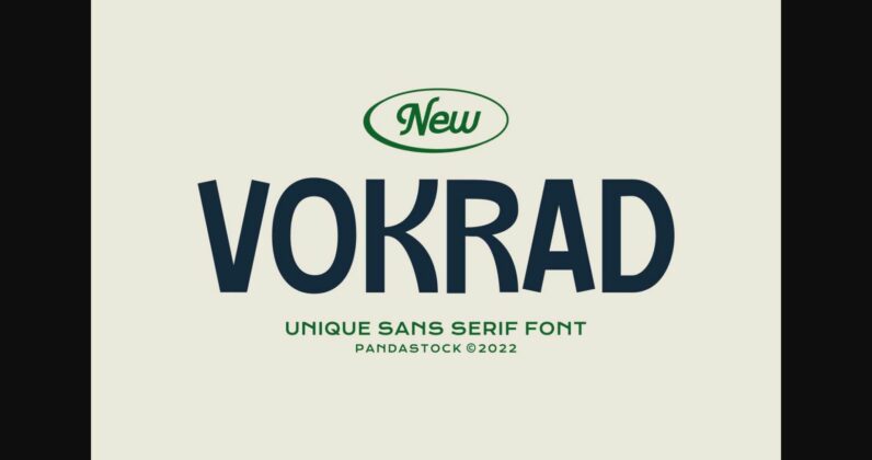 Vokrad Font Poster 3